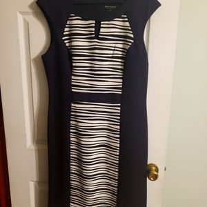 Connected Apparel Sheath Dress Navy - Sz 16